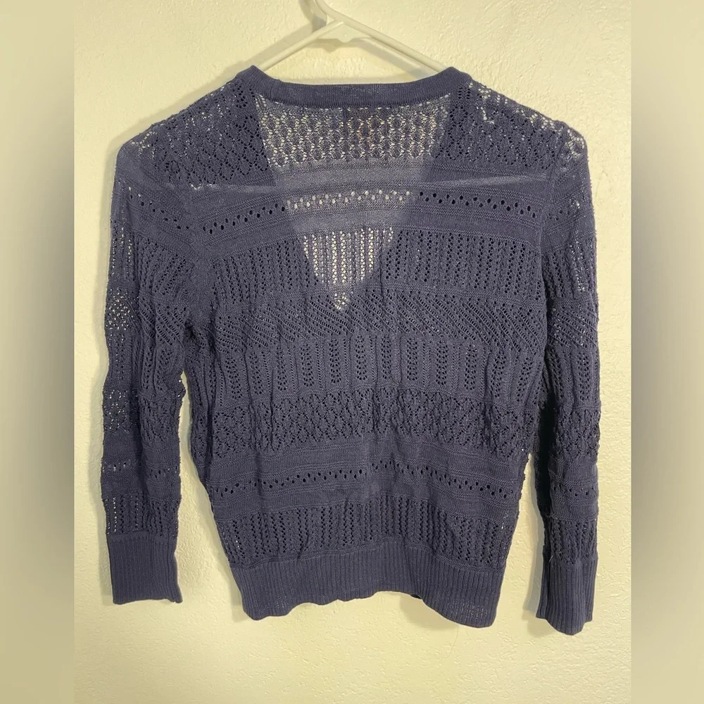 Maison Jules Women's Navy Knit Cardigan